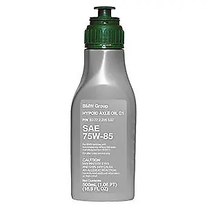 Ajankohtainen OE BMW • 83222295532 Vaihteistoöljy Hypoid Axle Oil G1 75W-85 (0,5L) BMW 1 (E81), 3 (E90), 5 (F10), X1 (E84), X5 (E70), X6 (E71, E72) 12.04-10.16